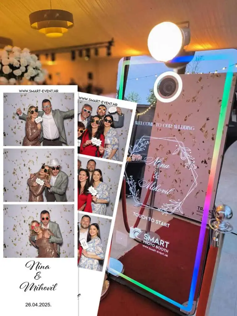 Mirror photo booth najam za vjenčanja i evente