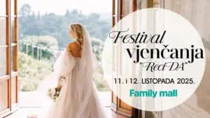 Vjenčanje festival "Reci Da" u Family Mallu, 11. i 12. listopada 2025., idealno za buduće mlade.