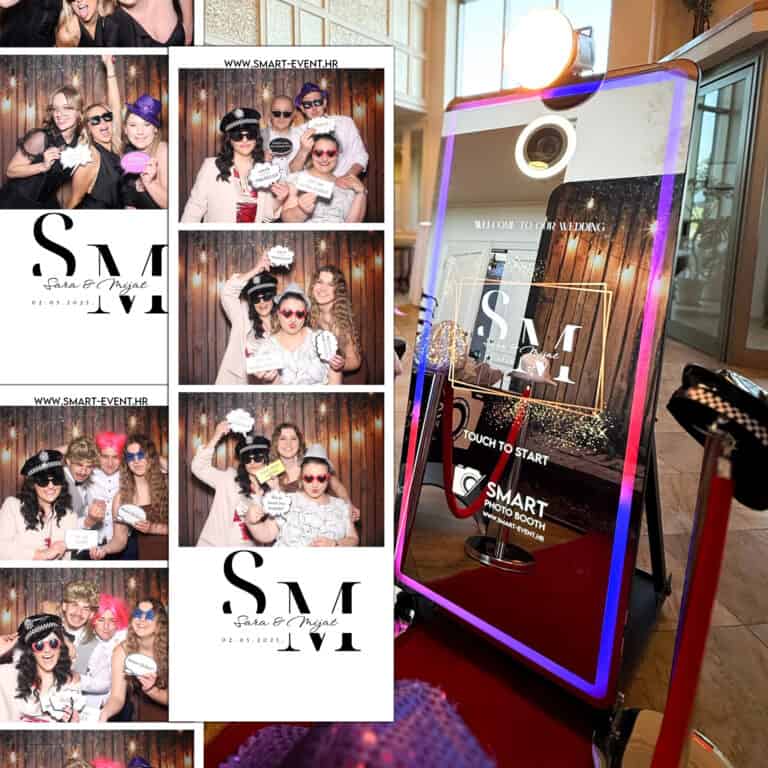 Mirror photo booth s personaliziranim ogledalom