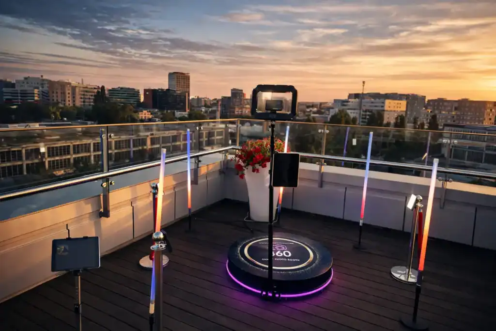 brandirani 360 video booth snimak za korporativne domjenke